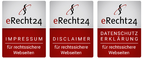 eRecht24 für Rechtssicheres Impressum und Datenschutzerklärung
